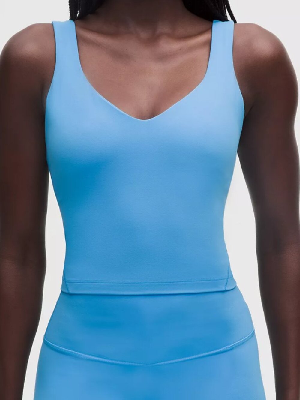 lululemon Women's Align™ Crop Tank Top Light Support, Ocean Wave Blue, Size 4